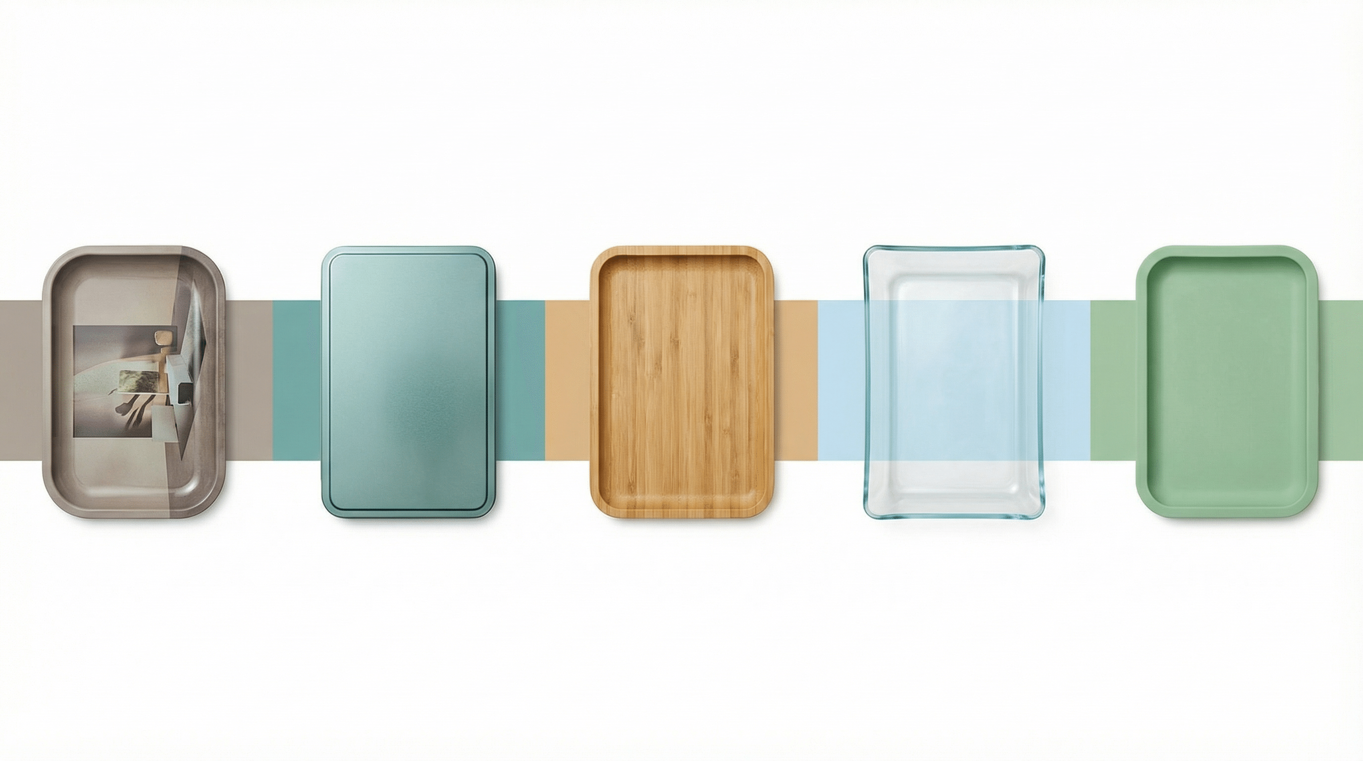 Rolling tray materials comparison: metal, bamboo, glass, silicone, and magnetic lid wholesale options